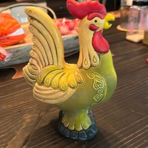 Vtg Norleans Japan Ceramic Farmhouse Folk Art Rooster Figurine 8.5 Inches